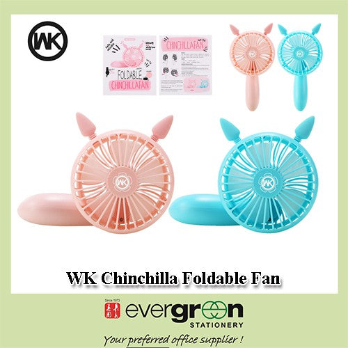 Hong Kong WK ChinChilla type Foldable Fan WT-F6