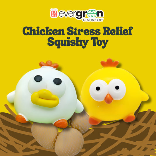 [SG] Chicken & Eggs Stress Relief Squishy Toy [Evergreen Stationery]