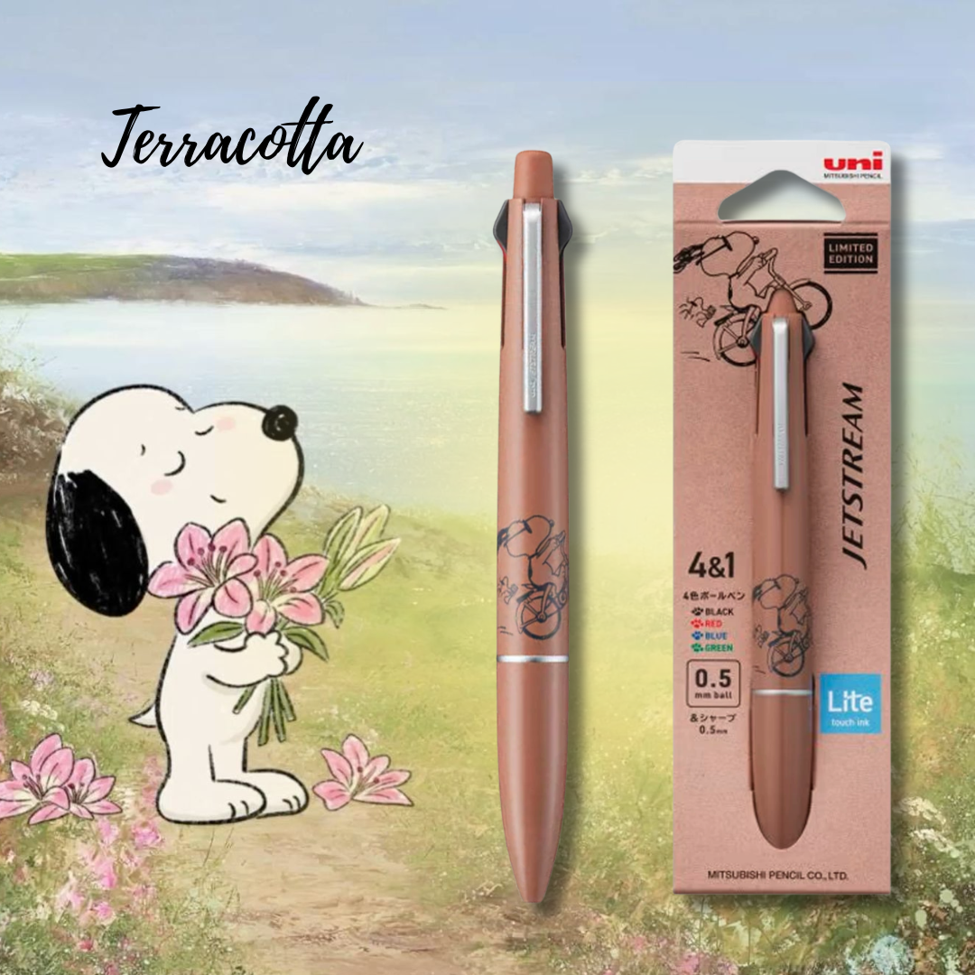 [SG] Uni x Peanuts Jetstream 4&1 0.5 mm Lite Touch Multi Pen [Evergreen Stationery]