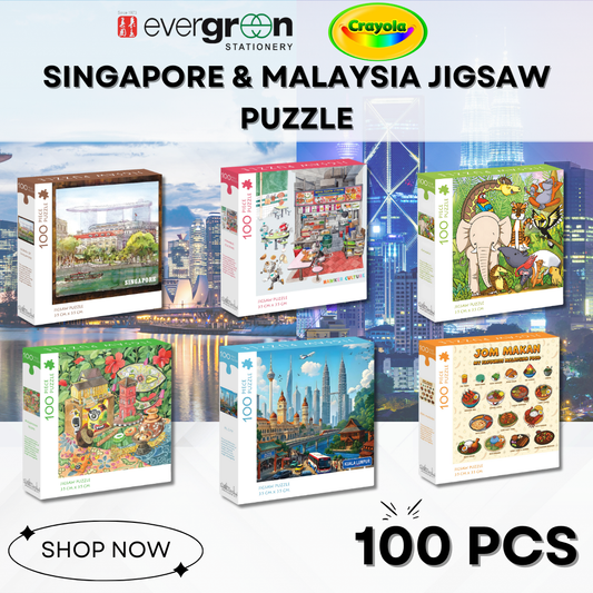 [SG] Crayola Singapore & Malaysia Jigsaw Puzzle [Evergreen Stationery]