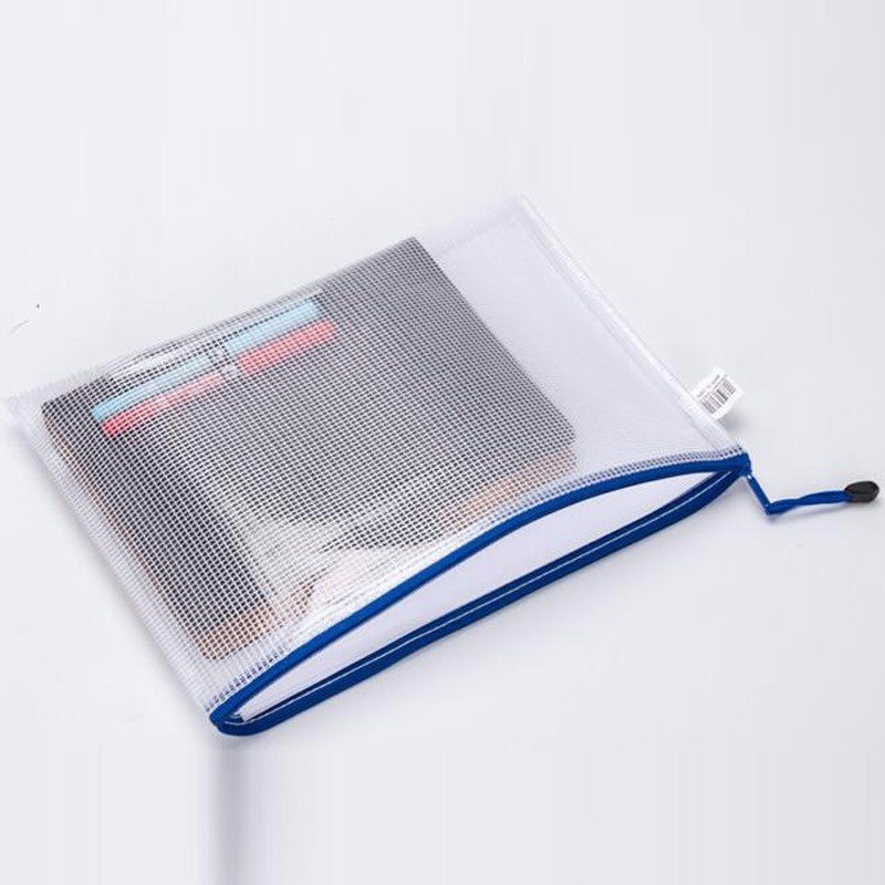 [SG] Clear Zipped Mesh Bag in A3/A4/A5/B4/B5 [Evergreen Stationery]