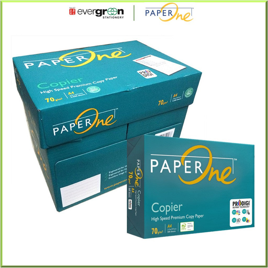 PaperOne Copier Premium Copy Paper 70gm A4 | 1 Carton [Green Wrap]
