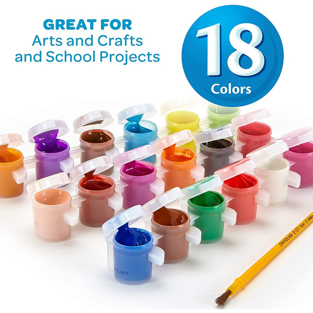 56-540125 18ct Washable Kid'S Paint - Bold & Classic CRAYOLA