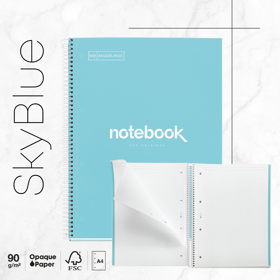 [SG] APLI MIQUELRIUS A4 Emotions Ruled Notebook | Hard Cover| 80 Sheets [Evergreen Stationery]