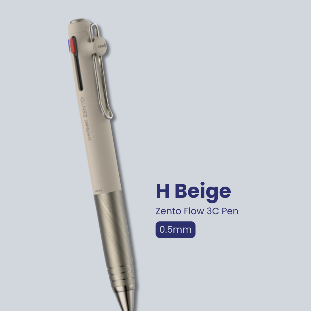 Uni Zento Flow Model 3C Pen | 0.38mm/ 0.5mm | Suitable for gifting | Refillable