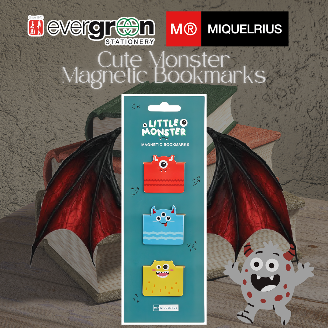 [SG] Apli Miquelrius Cute Magnetic Monster Bookmarks | Set of 3 [Evergreen Stationery]