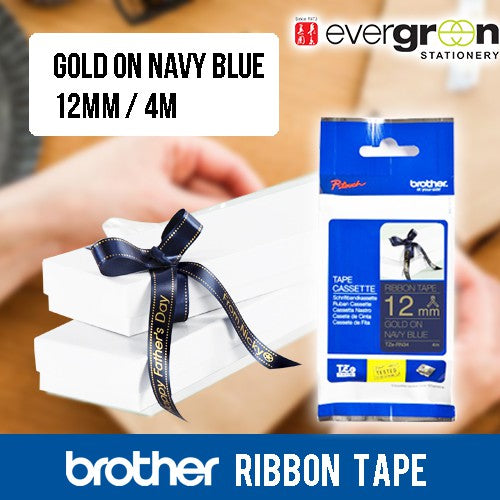 Genuine Brother TZe-RW34/R234 Ribbon Tape Cassette – Gold on Wine Red/white