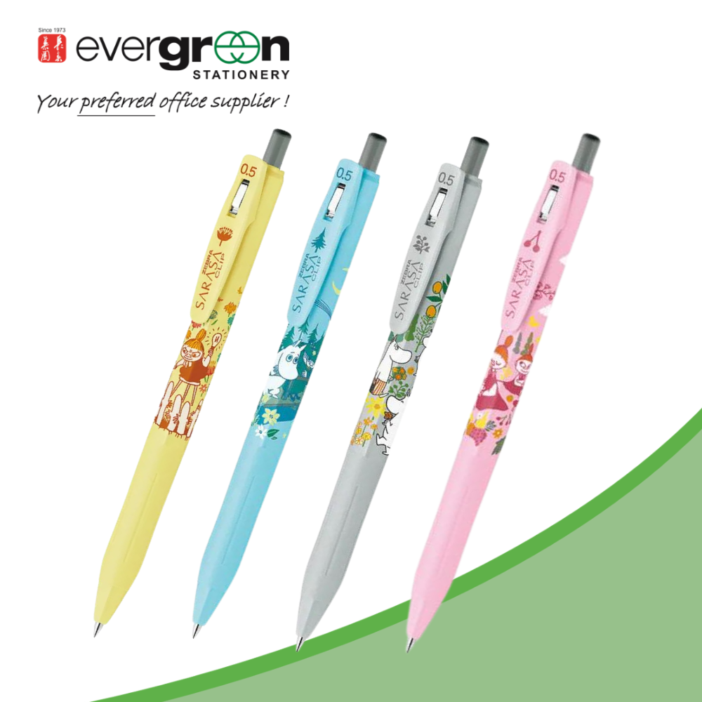 Zebra Sarasa Clip 0.5 Moomin Gel Pen Series