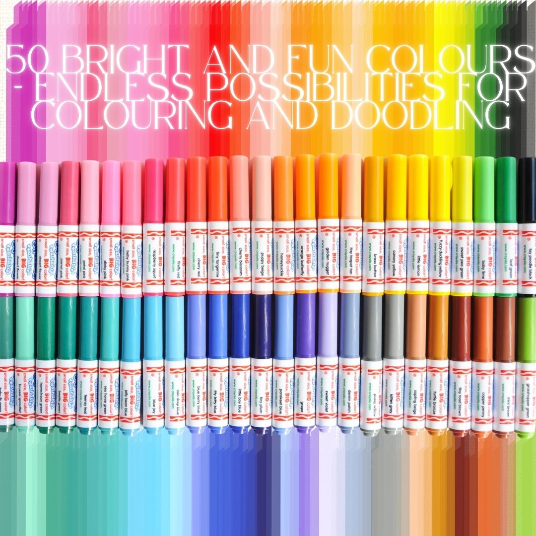 [SG] Crayola Washable Pip-Squeaks Markers 50 Colours [Evergreen Stationery]