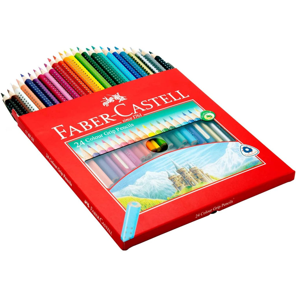 [SG] Faber Castell Junior Grip Color Pencil 24 [Evergreen Stationery]