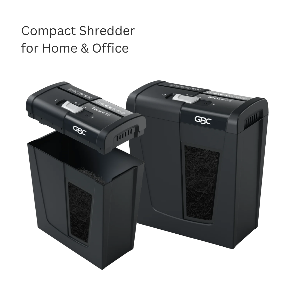 [SG] GBC Secure S5 Shredder | Home shredder | Quiet shredding | Manual reverse / forward feature