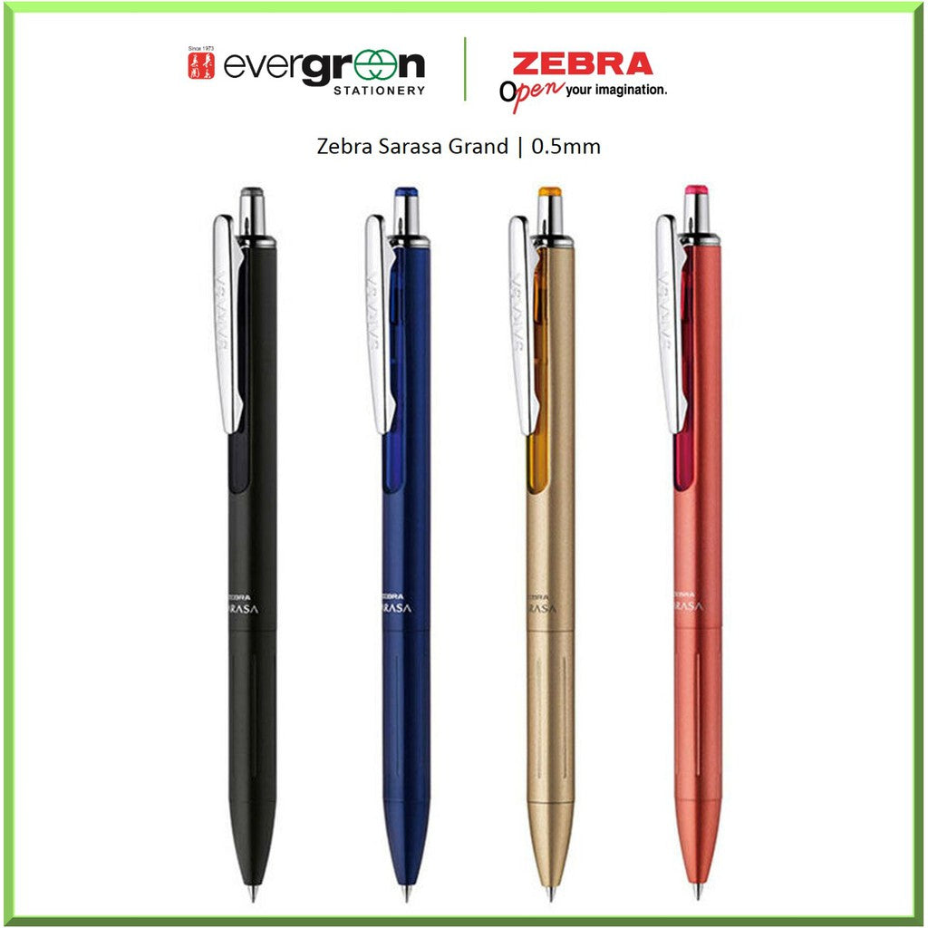 [SG] [Limited Edition] Zebra Sarasa Grand Gel Pen 0.5  Black/Gold/Navy/Pink [Evergreen Stationery]