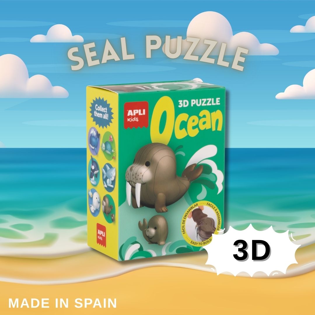 [SG] APLI 3D Ocean Animals Puzzles Collection [Evergreen Stationary]