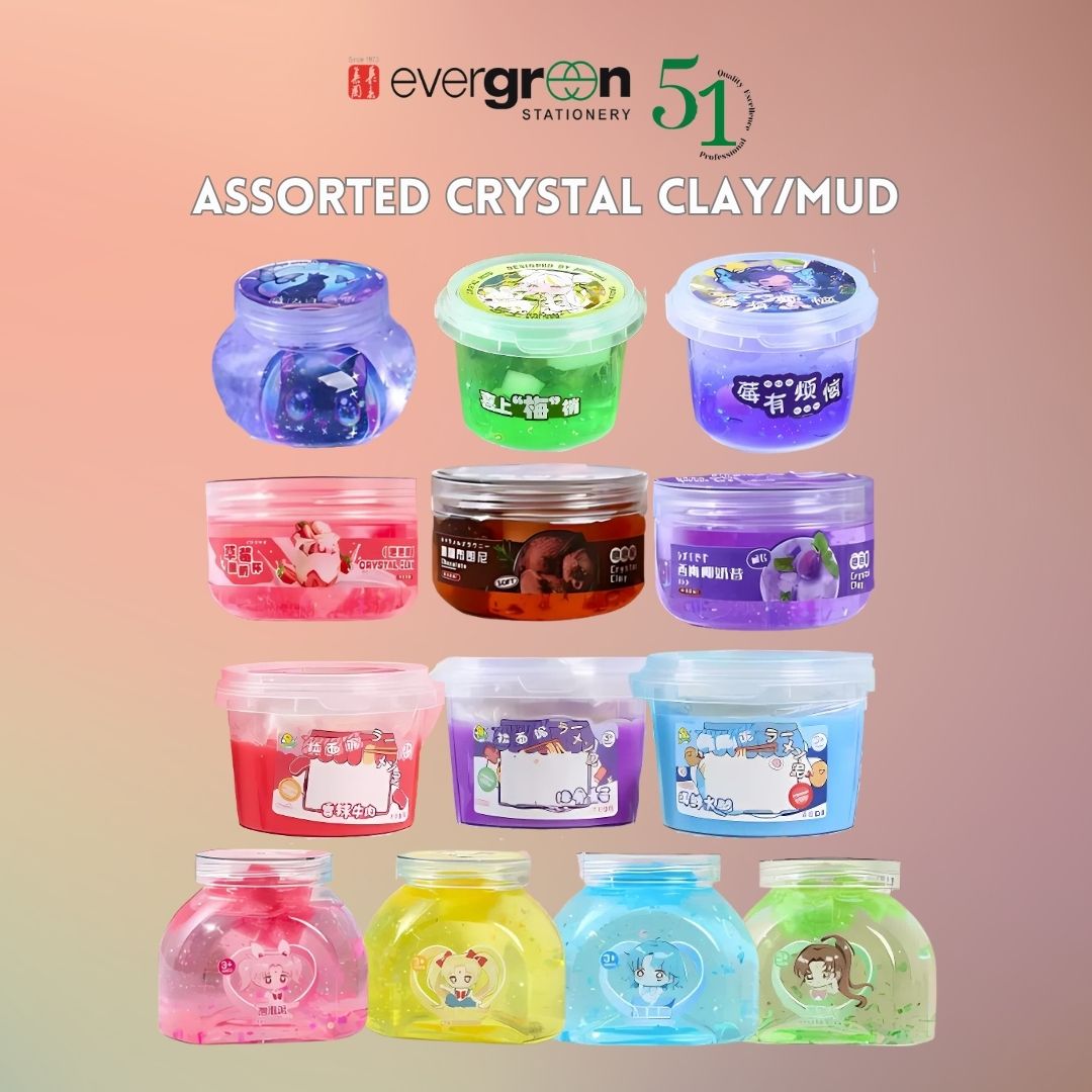 [SG] Assorted Crystal Clay/Mud [Evergreen Stationery]
