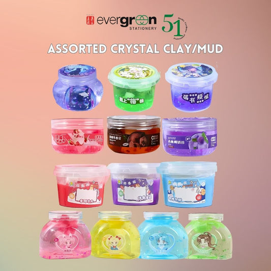 [SG] Assorted Crystal Clay/Mud [Evergreen Stationery]