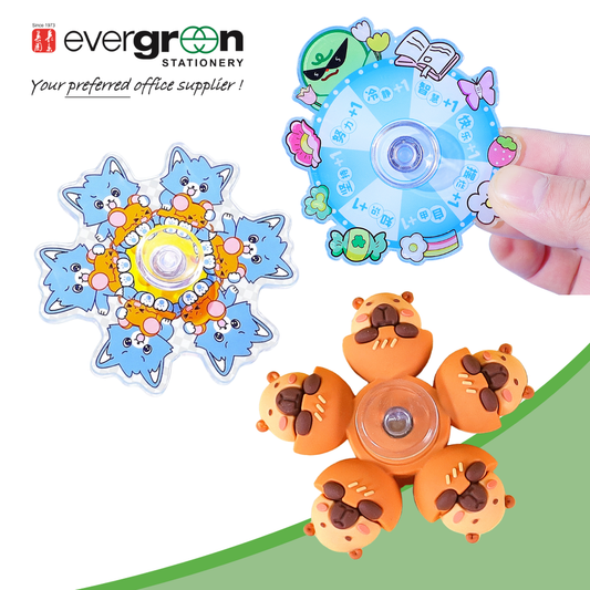 Cartoon Fidget Spinner | Tortoise and Hare | Frog | Cat and Mouse | Capybara| Made from acrylic/ plexiglass | Relieve stress | Improve focus | Quiet spin |