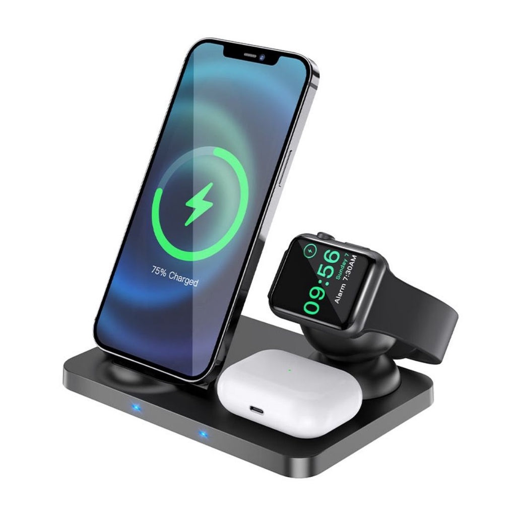[SG] CW33 Ultra-Charge 3-in-1 Vertical Wireless Fast Charger [Evergreen Stationery]