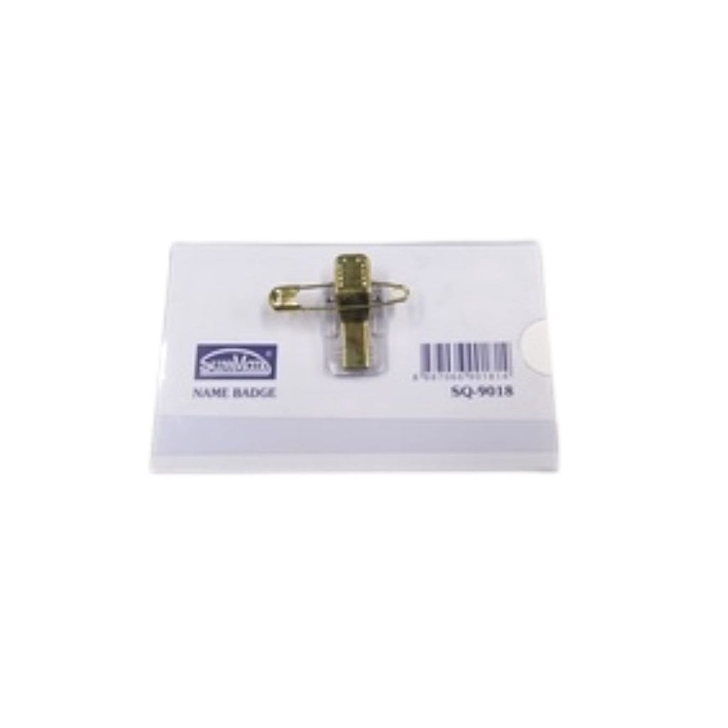 [SG] Suremark SQ9018 Name Badge with Safety Pin & Clip OR LANYARD [Evergreen Stationery]