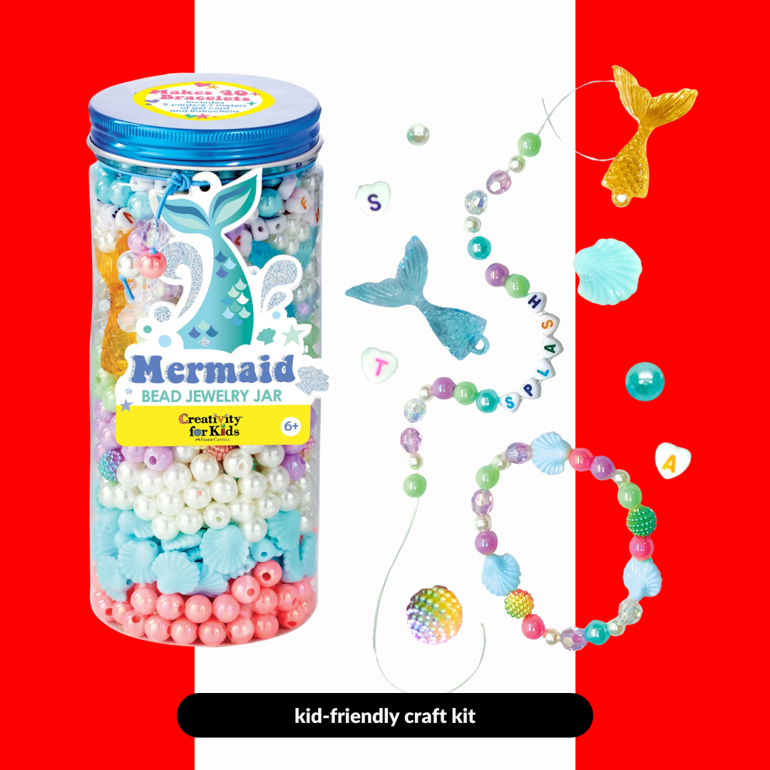 [SG] Fabe Castell Mermaid Bead Jewelry Jar [Evergreen Stationery]