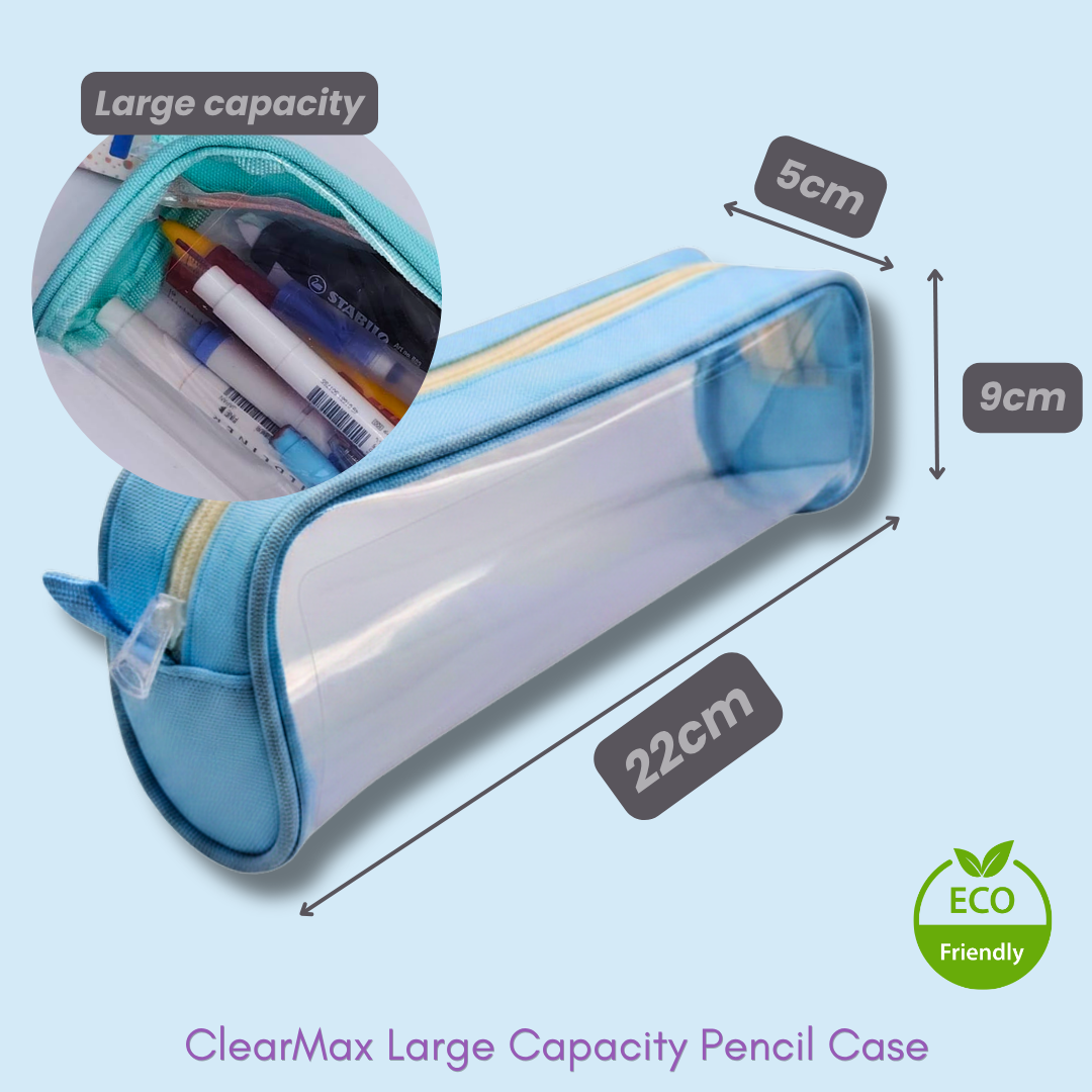 Transparent Pencil Case | Multiple Sizes | Suitable for Exams
