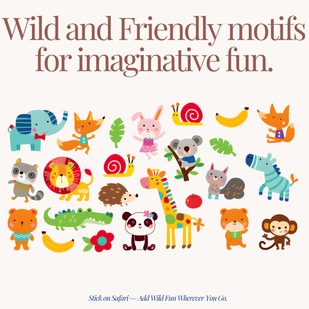 [SG] APLI B.Eva Foam Stickers Animals [Evergreen Stationery]