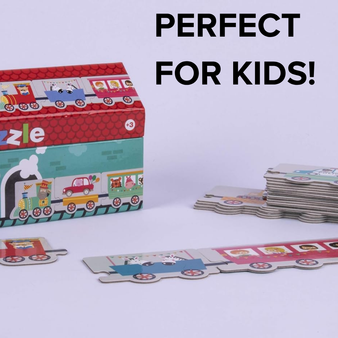 [SG] APLI Little House Train Puzzle (20 Pieces) [Evergreen Stationery]