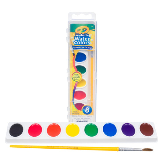 CRAYOLA 530525 Crayola Washable Watercolor Paint 8CT