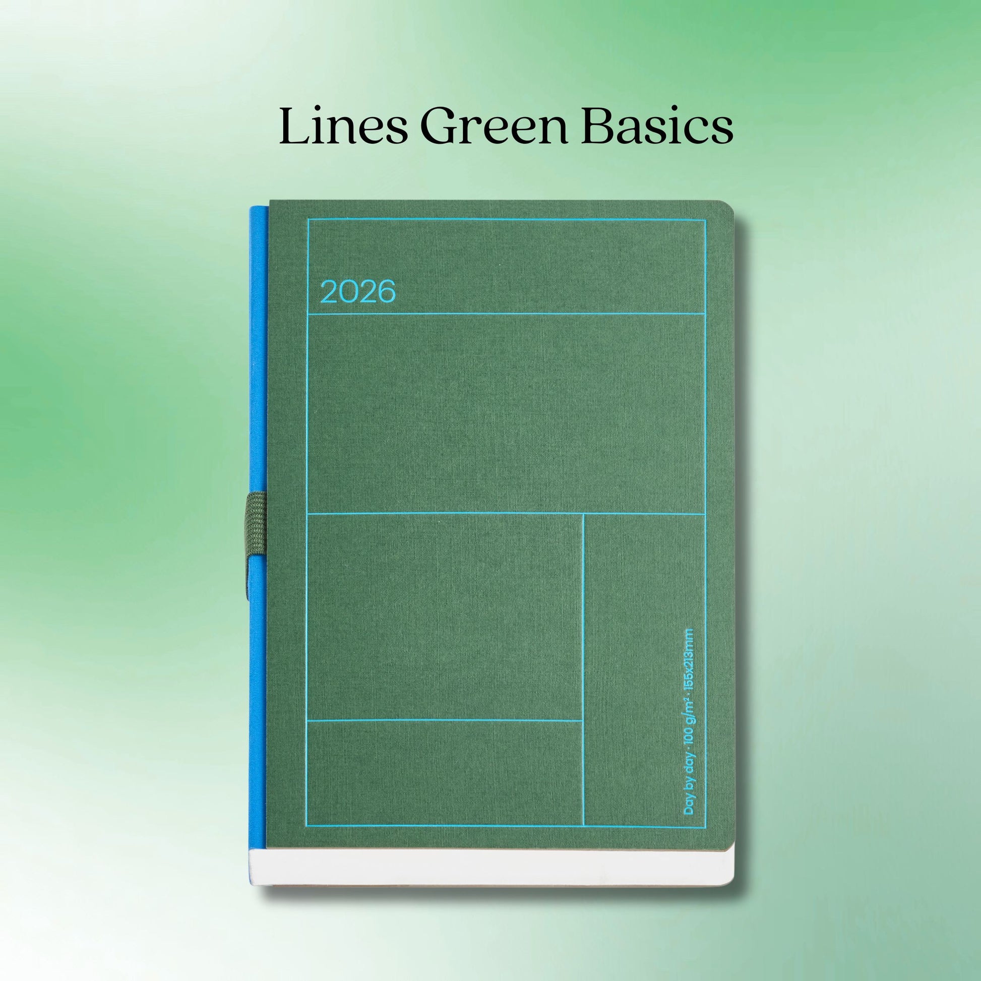 [SG]APLI 2026 A5 Day to Page Sewn Kraft Card Envelope Planner with Stamp Diary | Lines Series [Evergreen Stationery]