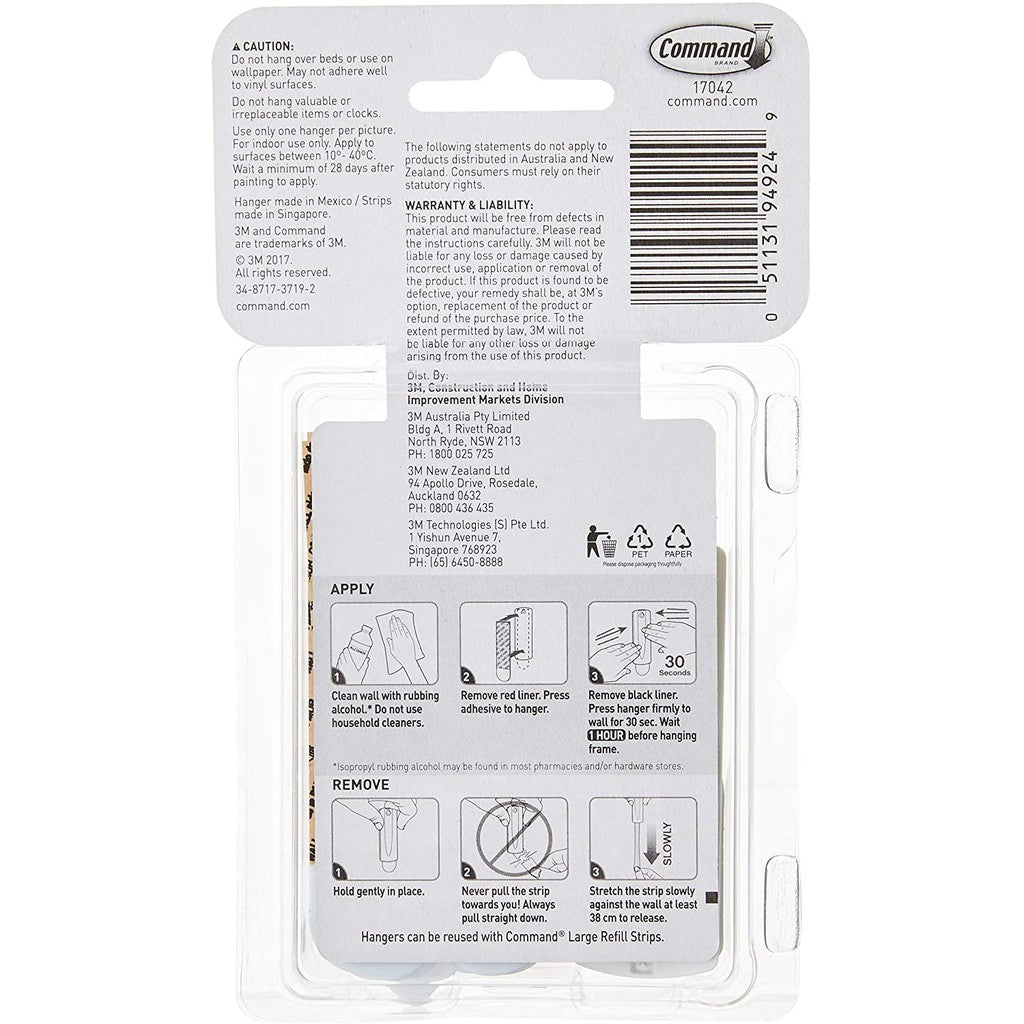 Command™ Wire-Backed Picture Hangers 17043VP