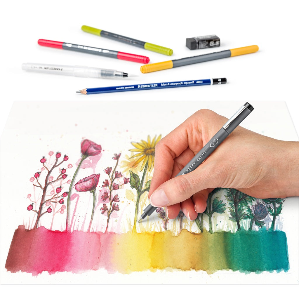 [SG] STAEDTLER FLORAL WATERCOLOUR SET 100% PEFC 61 3001-1 [Evergreen Stationery]