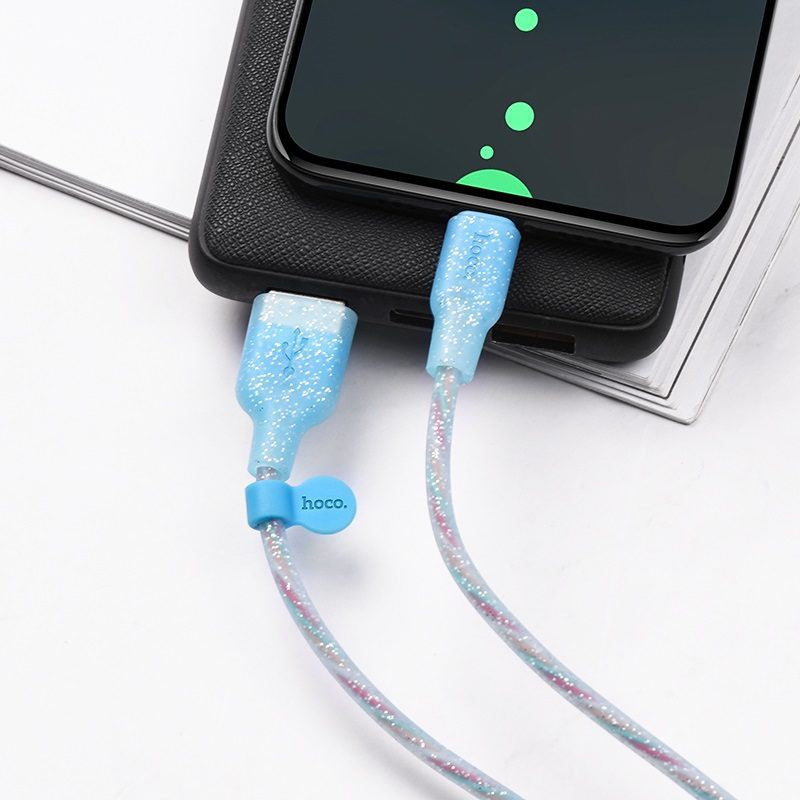 Hoco U73 Type-C Star Galaxy Silicone Charging Data Cable