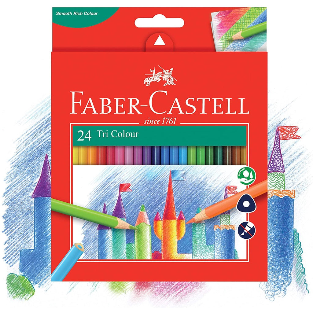 [SG] Faber Castell Tri-Grip Col Pcl 24 [Evergreen Stationery]