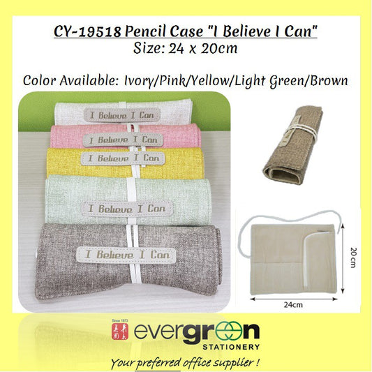 CY-19518 Roll up OrganizerCase "I Believe I Can"