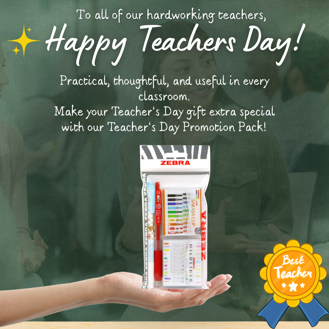[SG] Zebra 2025 Teacher’s Day Limited Promotion Pack – Thoughtful Gift Set for Teachers [Evergreen Stationery]