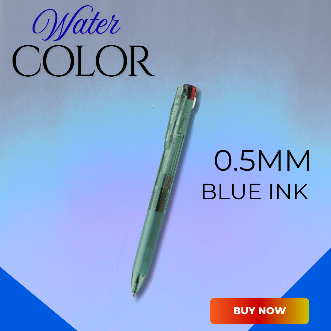 [SG] Zebra Sarasa Clip Pen 3C 0.5mm – Water Color Limited Edition (3 Colors) [Evergreen Stationery]