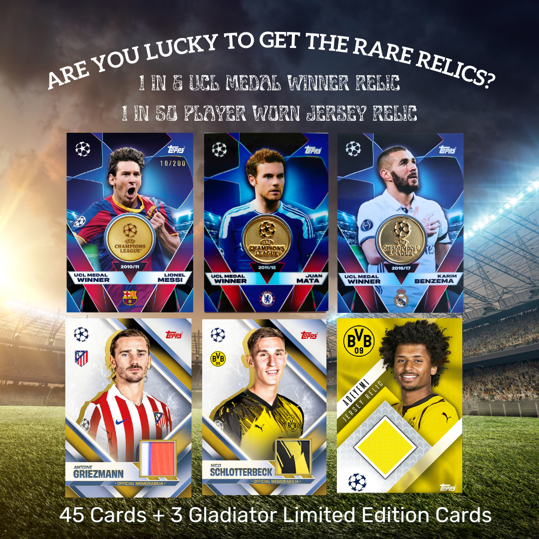 [SG] Topps Match Attax UEFA Champions League Mega Tins | 48 Cards [Evergreen Stationery]