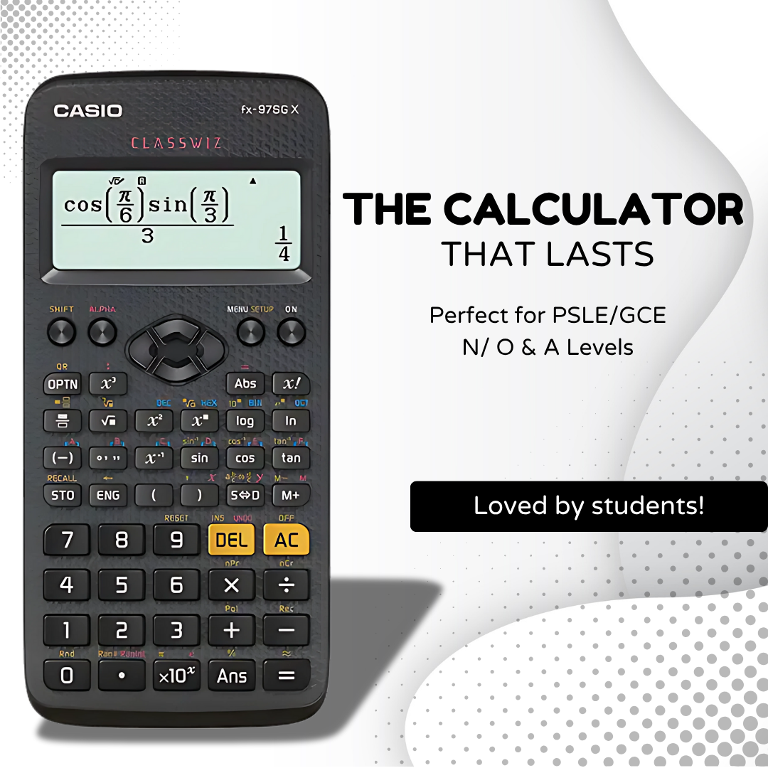 [SG] Casio FX-97SG X Scientific Calculator | MOE-Approved Calculator [Evergreen Stationery]