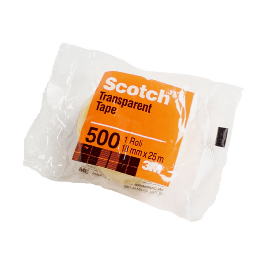 [SG] 3M Scotch 500 18mm x 25mm Utility Transparent Tape [Evergreen Stationery]