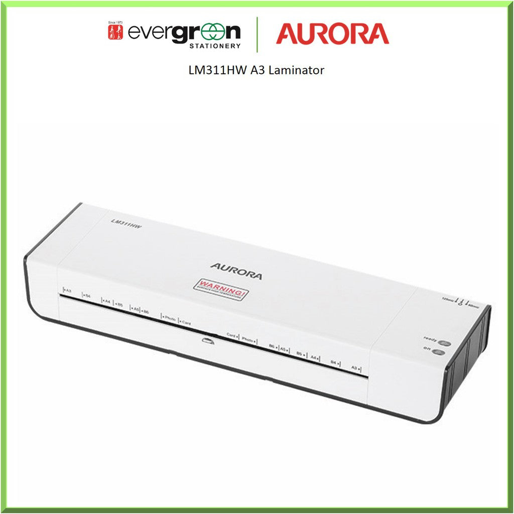 [SG] Aurora LM311HW A3 Laminator | FREE A4 Pouch [Evergreen Stationery]