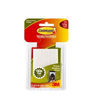 [SG] Command™ Large Picture Hanging Strips 17206VP, 10 sets/Pack [Evergreen Stationery]