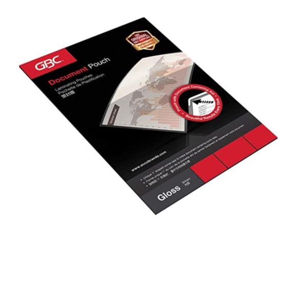 GBC Laminating Pouch A3/A4/A5 75mic/100mic