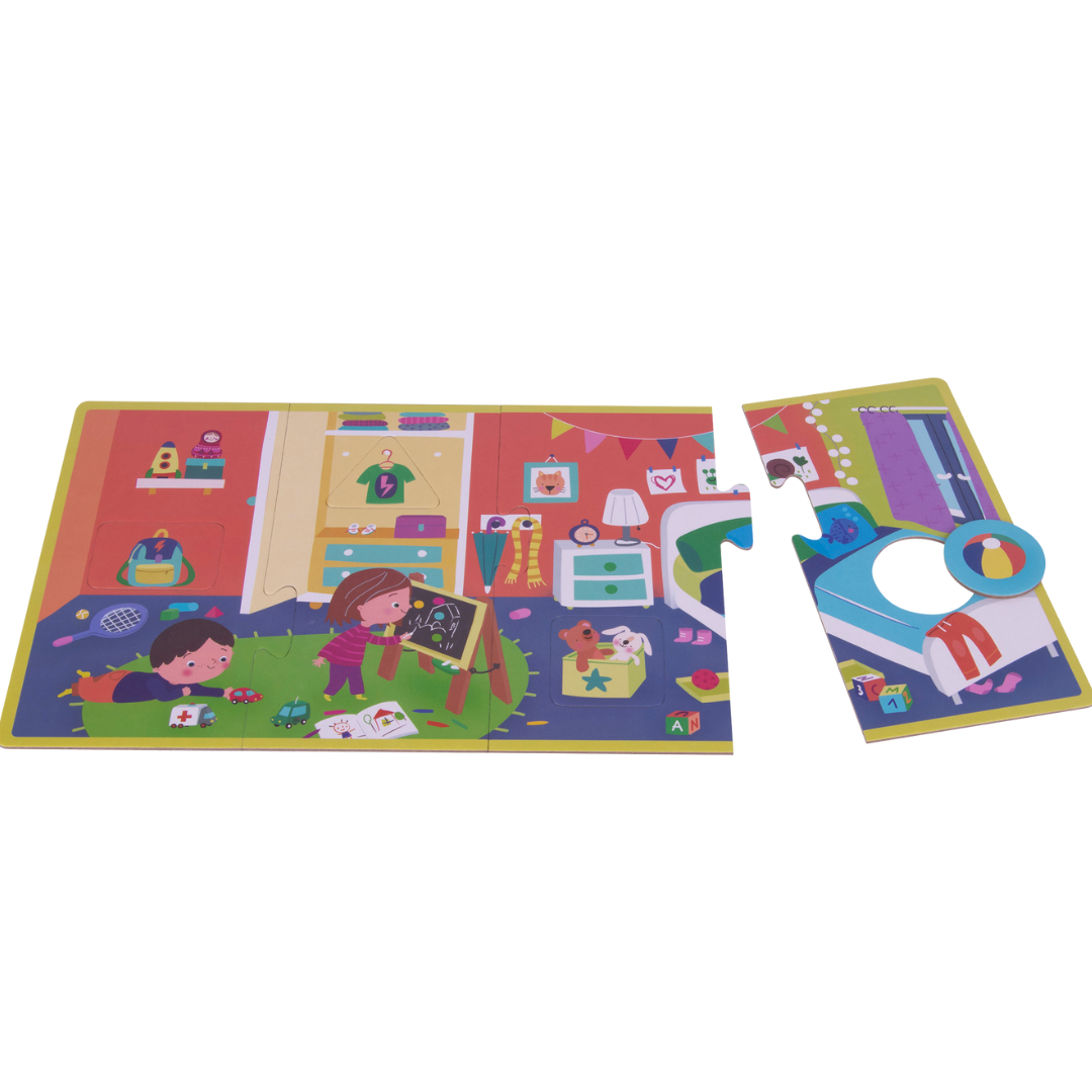 [SG] APLI Kids Association Puzzle – The House (4 XL Puzzles) [Evergreen Stationery]