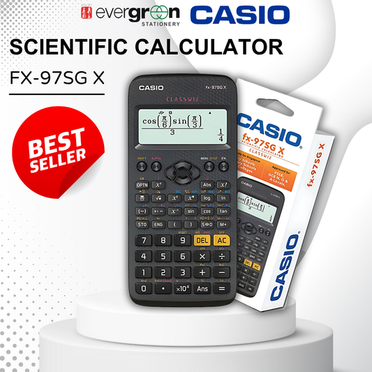[SG] Casio FX-97SG X Scientific Calculator | MOE-Approved Calculator [Evergreen Stationery]