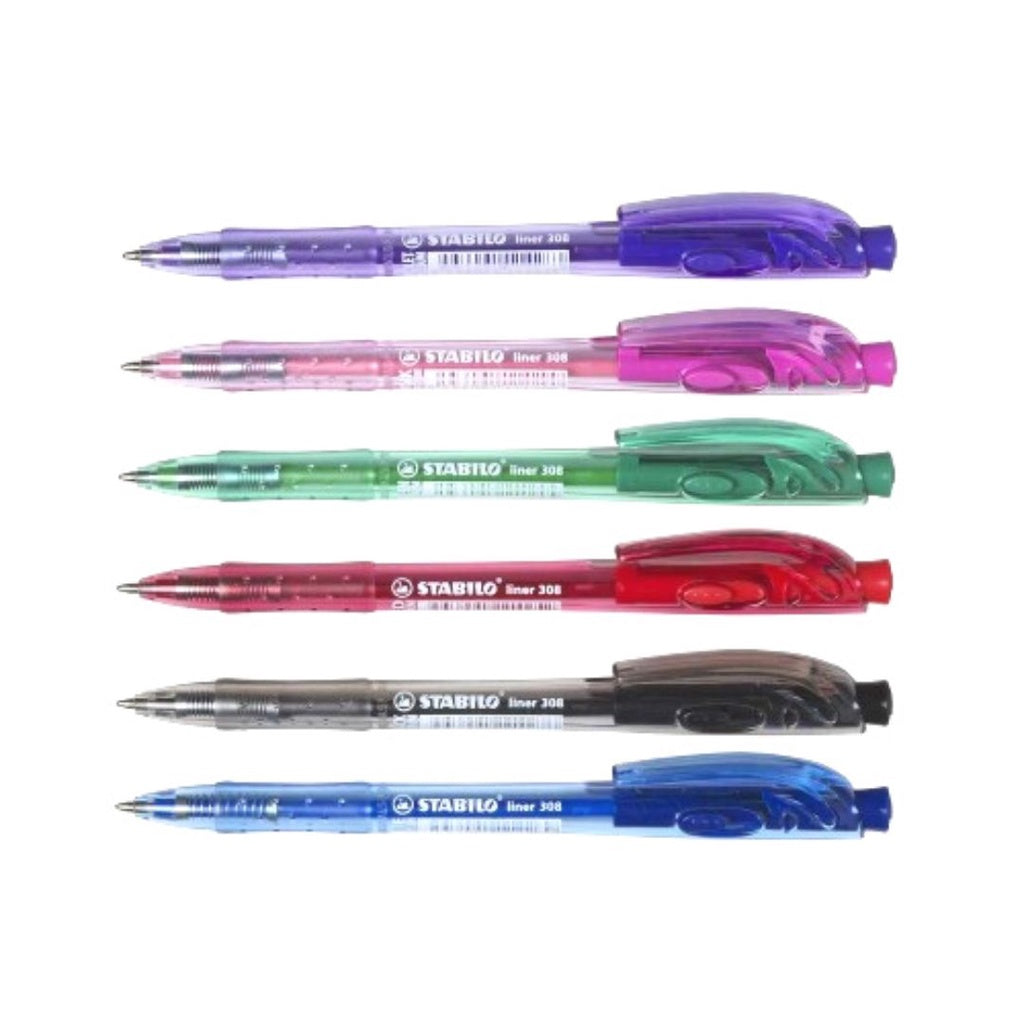 [SG] Stabilo 308FTR Retractable Ballpoint Pen [Evergreen Stationery]