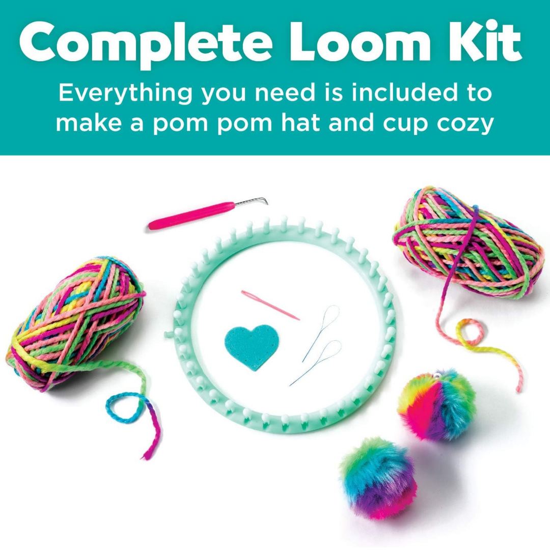 Faber Castell Quick Knit Loom | Ages 7+ | Knitting for Beginners| Illustrated step-by-step instructions | Chunky rainbow |