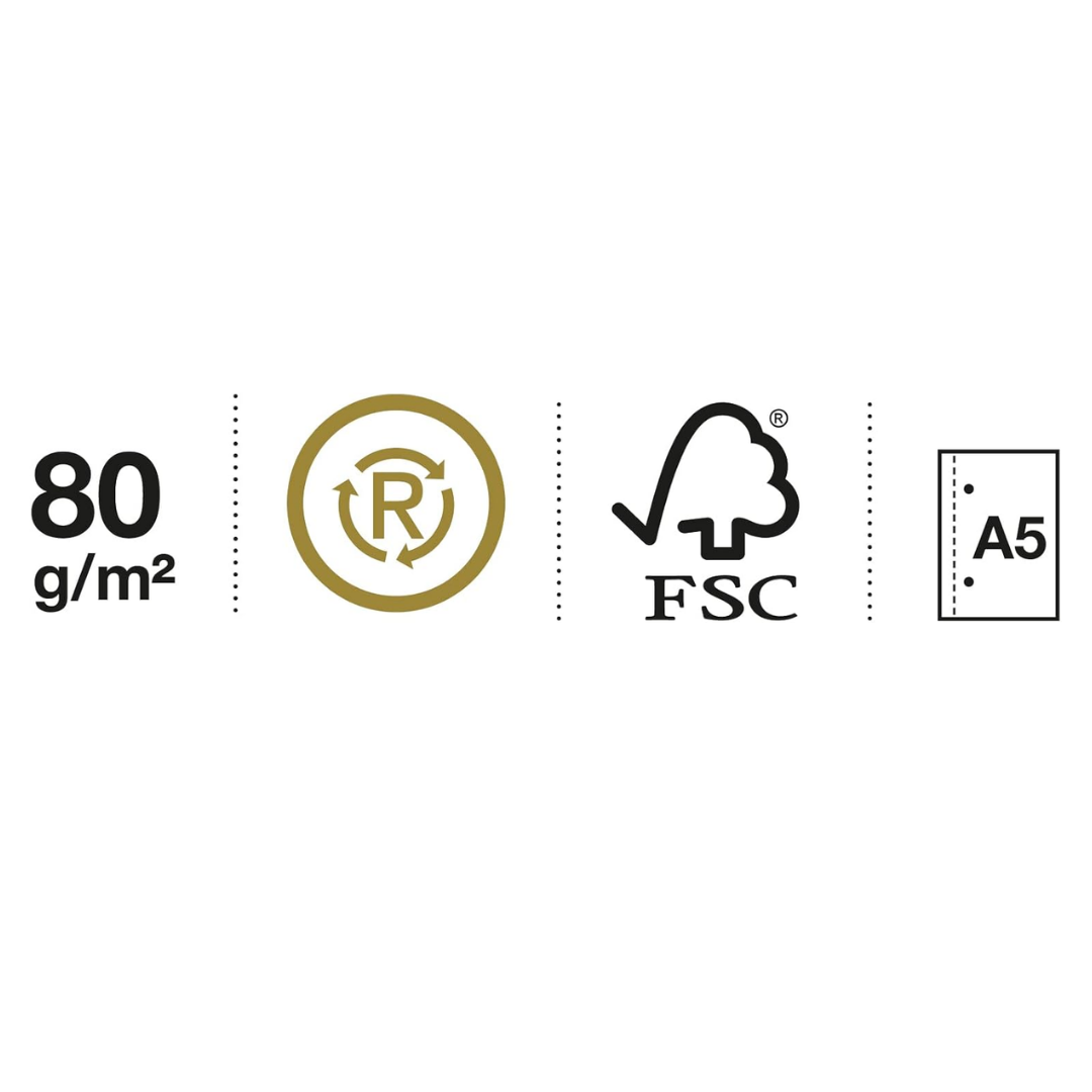 [SG] APLI Eco Design A5 Notebook, 120 Sheets | 80gsm | Recycled Cardboard Cover | FSC Certified [Evergreen Stationery}