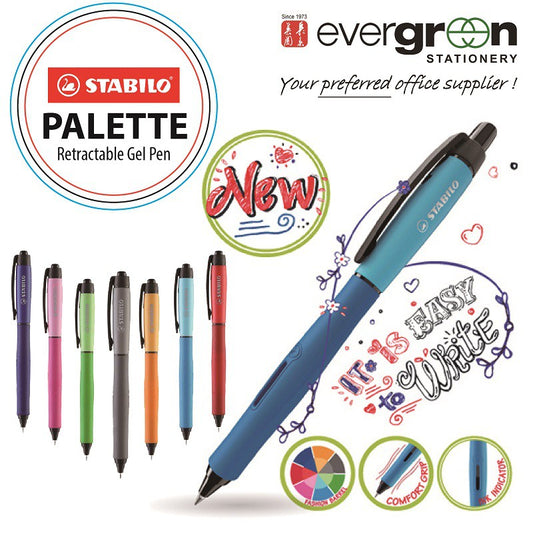STABILO PALETTE Gel Ink Pen  0.5mm Available  in blue  ink