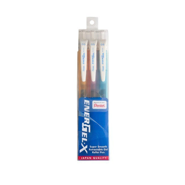 Pentel Energel-X Super Smooth Retractable Gel Roller Pen Set
