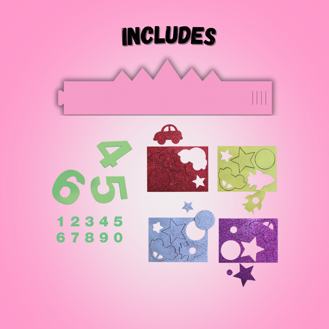 [SG] Apli Eva Foam Birthday Crown, Blue/Pink [Evergreen Stationery]