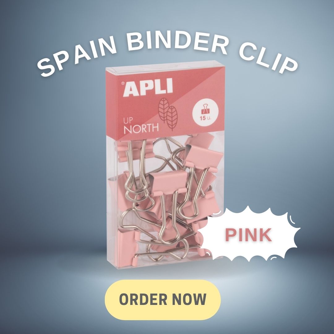 [SG] APLI Coloured Binder Clips [Evergreen Stationary]